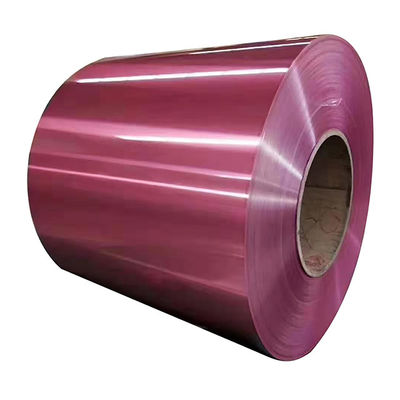 लाल कॉइल लेपित जस्ती स्टील PPGI PPGL कॉइल DC51D DX51D चौड़ाई 700-1200MM